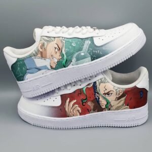 Science Genius Edition – Custom Hand-Painted Anime Sneakers