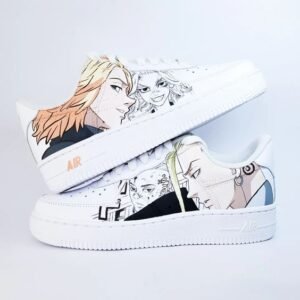 Anime Collage Edition – Custom Hand-Painted Sneakers